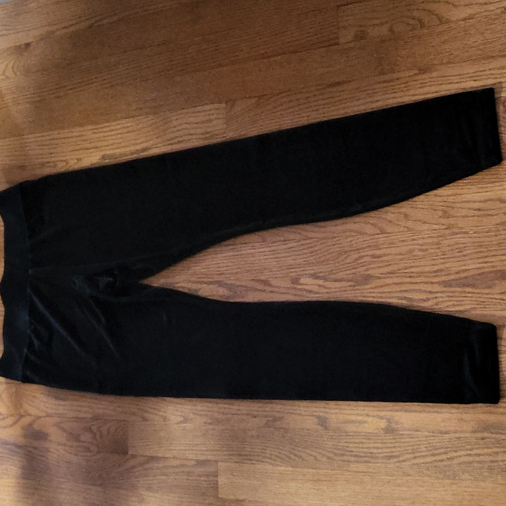 J. Crew black velvet leggings